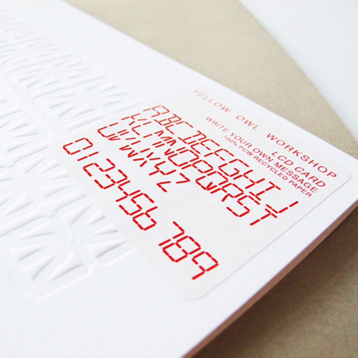 LCD "write your own message" card - product images  of 