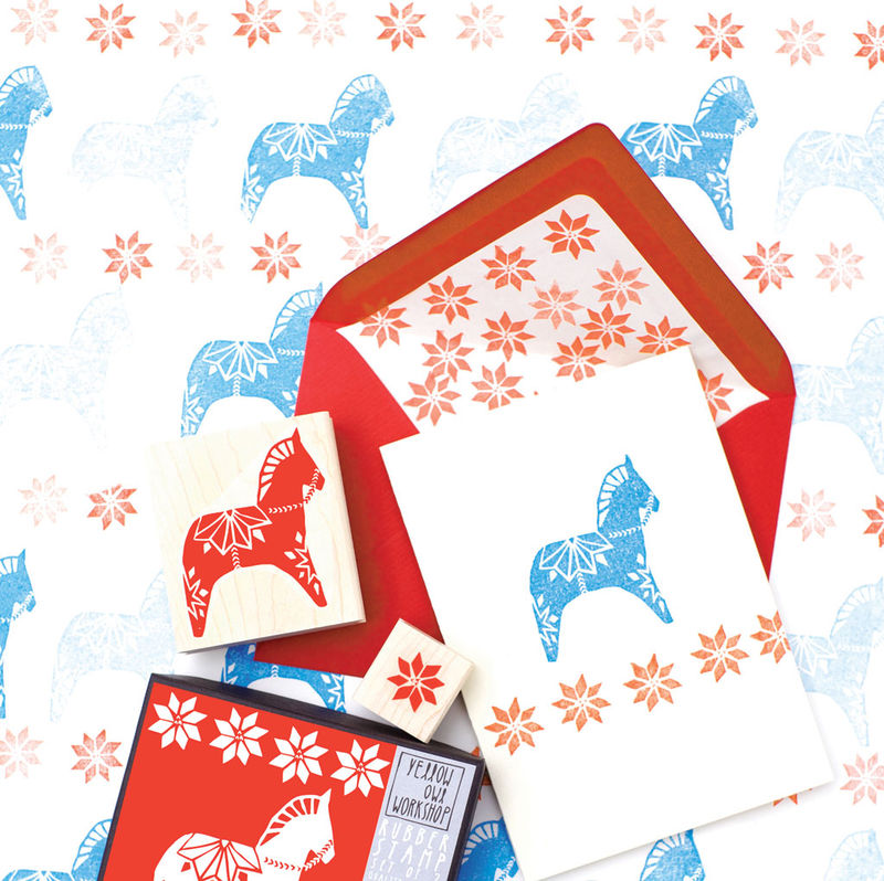 Dala Horse Stamp Set - product images  of 