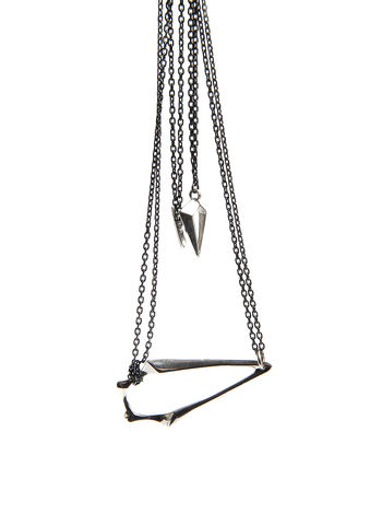 Kasia,Piechocka,-,Single,Fishbone,Loop,Pendant,Kasia Piechocka, Lapel, Pendant, Jewellery, silver, gold, ring, jewelery, jewelry