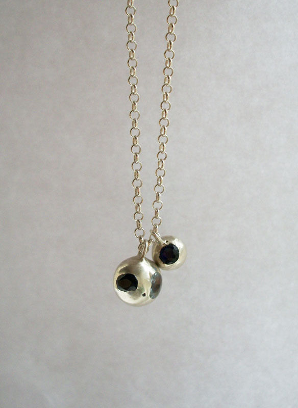 Mabel Hasell - Floating Gems Double Ball Necklace - product images