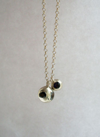 Mabel,Hasell,-,Floating,Gems,Double,Ball,Necklace,Mabel Hasell, Lapel, Pendant, Jewellery, silver, gold, ring, jewelery, jewelry