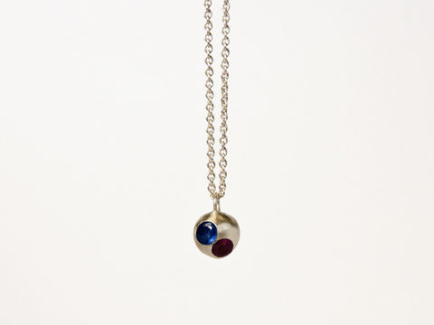 Mabel,Hasell,-,Floating,Gems,Ball,Necklace,Mabel Hasell, Lapel, Pendant, Jewellery, silver, gold, ring, jewelery, jewelry