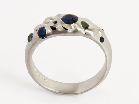 Mabel,Hasell,-,Floating,Gems,Ring,2,Mabel Hasell, Lapel, Pendant, Jewellery, silver, gold, ring, jewelery, jewelry