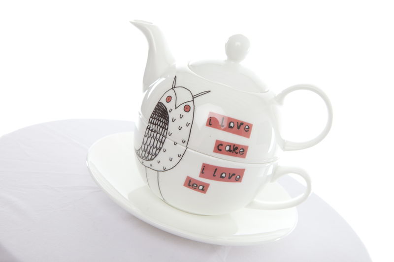 Owl Tea for One Set Jade Devall Designs