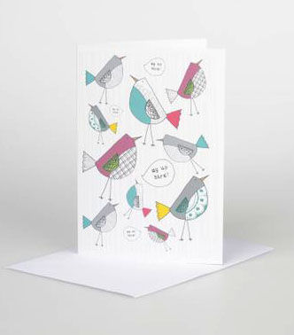 Au,Up,Bird,pattern,Gift,Card,card,design,illustrated,gift,birthdays