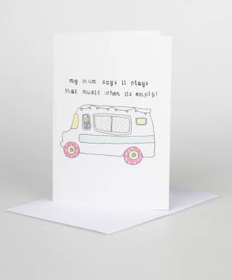 Ice,Cream,Van,Gift,Card,card,design,illustrated,gift,birthdays