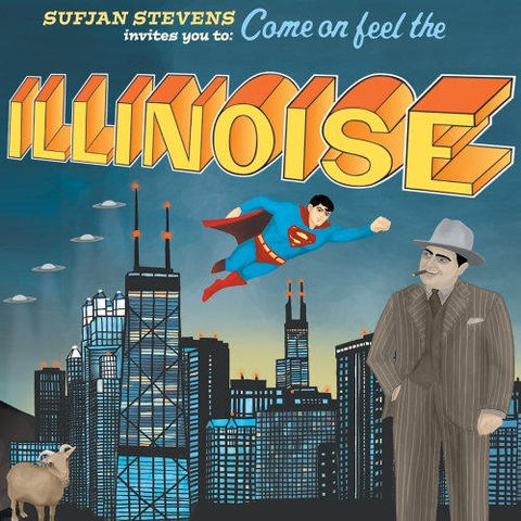 Sufjan,Stevens,–,Invites,You,To:,Come,On,Feel,The,Illinoise,2xLP,Sufjan Stevens, Invites You To: Come On Feel The Illinoise, Asthmatic Kitty, LP, vinilo