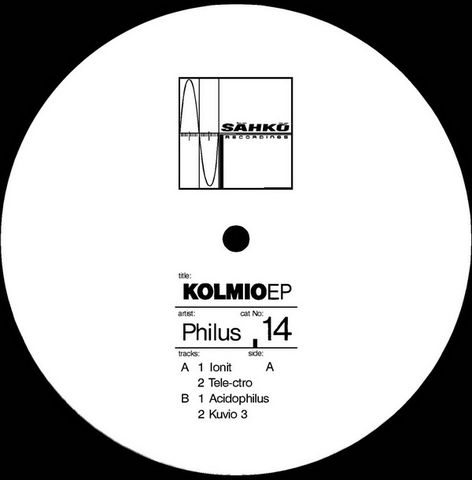 Philus,‎–,Kolmio,EP, Kolmio EP, Sahko, EP, vinyl