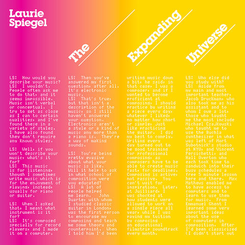 Laurie,Spiegel,‎–,The,Expanding,Universe,LP,Laurie Spiegel, The Expanding Universe, Unseen Worlds, LP, vinyl