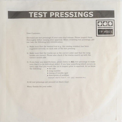 Demdike,Stare,‎–,Testpressing,#001,EP,Demdike Stare, Testpressing #001, Modern Love, LP, vinyl