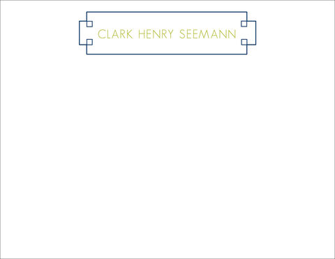 blue,geometric,stationery, geometric, personalized, flat card, stationery