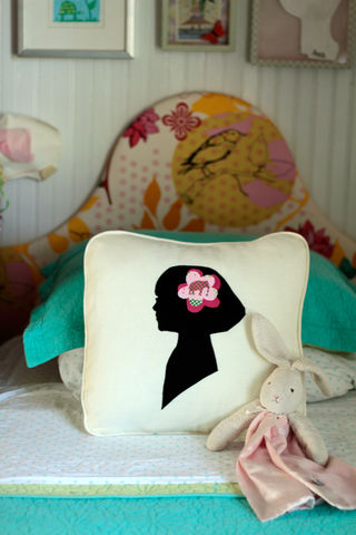 custom,silhouette,pillow,18x18, throw pillow, gift, custom