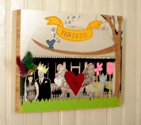 house,portrait,mounted,on,bamboo,Custom, House, bamboo, gift