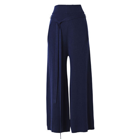 ribbed wide leg culottes