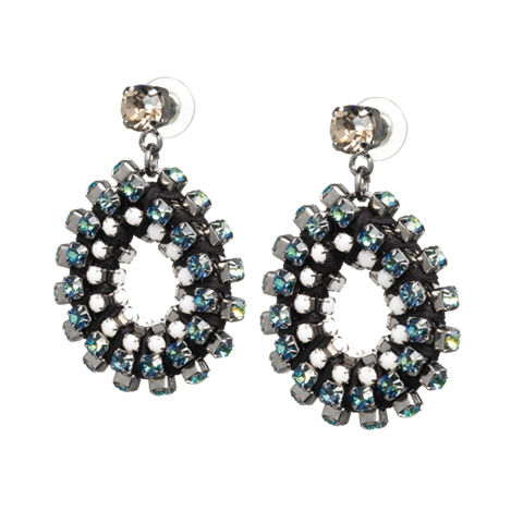 Miquella,//,Crystal,Circle,Earrings, statement earrings, Swarovski crystal earrings