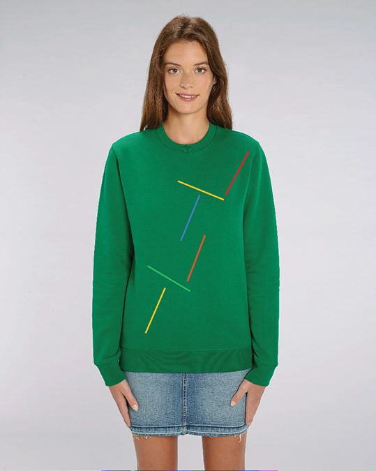 Organic Cotton Sweatshirt, Green Sweatshirt, Organic Cotton Green Sweatshirt, varsity Green Sweatshirt, unisex green sweatshirt, green men’s sweatshirt, women’s green sweatshirt, men’s Organic cotton green sweatshirt, women’s organic cotton green sweat