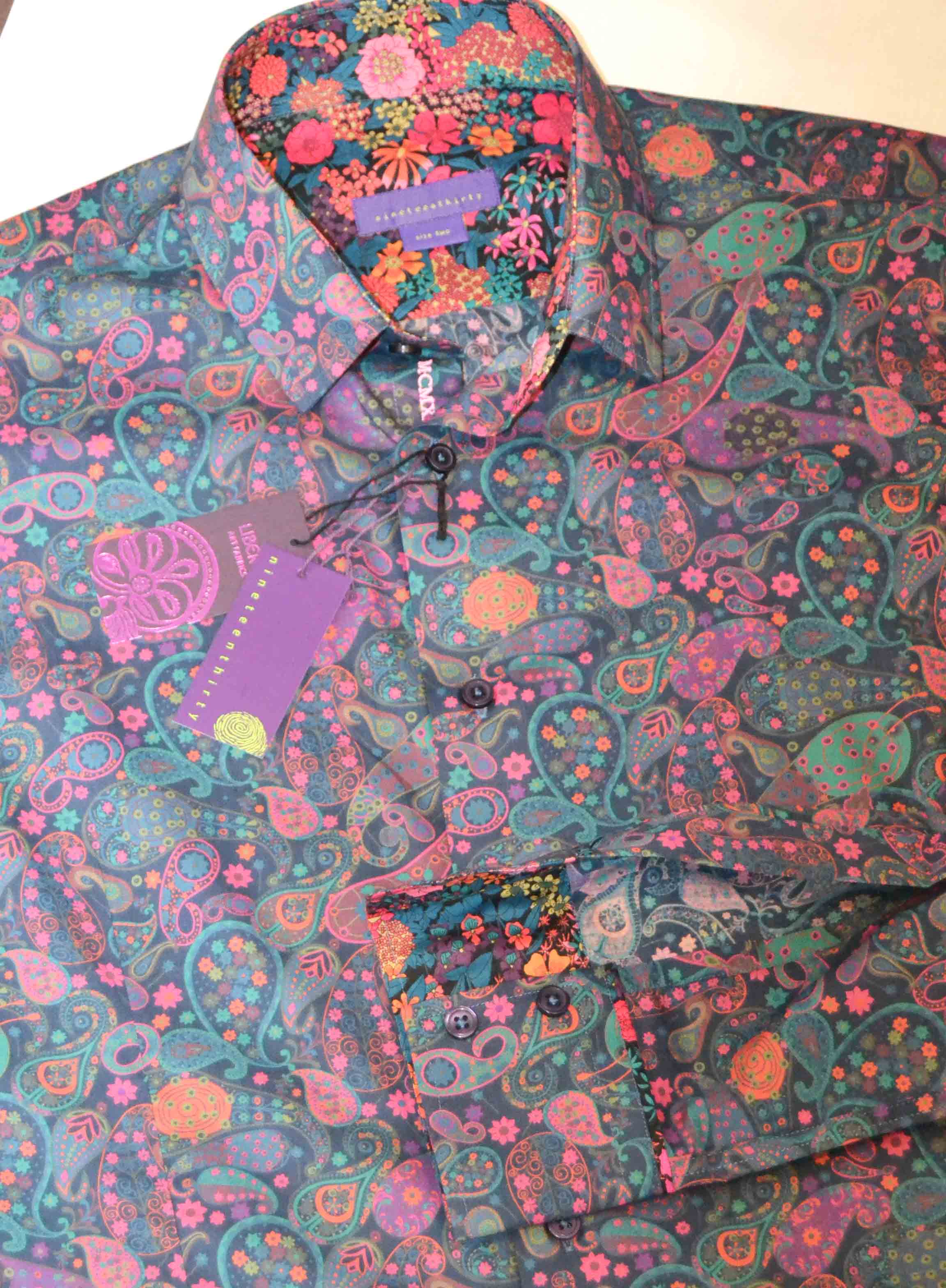 paisley liberty print archival shirt