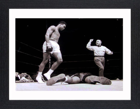 Mohammed,Ali,-,03,Picture, Photo, Photograph, Print, Framed Photograph, Mohammed Ali, Pop Art, Icon, Black&White, B&W, Black & White, Cassius Clay, World Heavyweight Champion, Floyd Patterson, the greatest