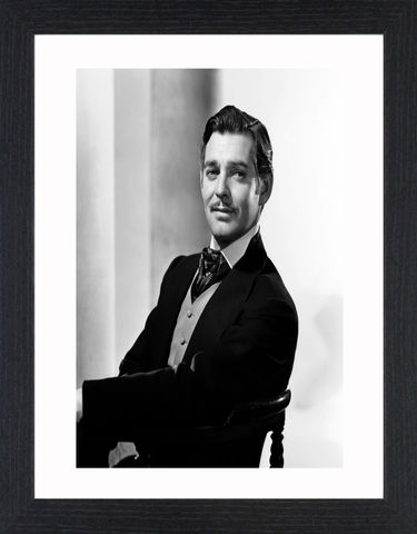 Clark,Gable,-,01,Picture, Photo, Photograph, Print, Framed Photograph,  Icon, Black&White, B&W, Black & White, Clark Gable, William Clark Gable, Rhett Butler, Gone with the Wind,  Vivien Leigh, Academy Award, Best Actor, It Happened One Night, Mutiny on the Bounty, Run Si