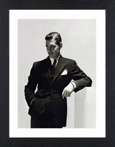 Clark,Gable,-,04,Picture, Photo, Photograph, Print, Framed Photograph,  Icon, Black&White, B&W, Black & White, Clark Gable, William Clark Gable, Rhett Butler, Gone with the Wind,  Vivien Leigh, Academy Award, Best Actor, It Happened One Night, Mutiny on the Bounty, Run Si
