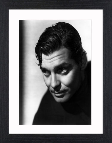 Clark,Gable,-,05,Picture, Photo, Photograph, Print, Framed Photograph,  Icon, Black&White, B&W, Black & White, Clark Gable, William Clark Gable, Rhett Butler, Gone with the Wind,  Vivien Leigh, Academy Award, Best Actor, It Happened One Night, Mutiny on the Bounty, Run Si