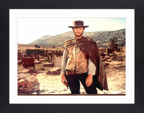 Clint,Eastwood,-,03,Picture, Photo, Photograph, Print, Framed Photograph,  Icon, Black&White, B&W, Black & White, Clint Eastwood, Clinton Eastwood, Jr, film actor, director, producer, composer and politician, Rawhide, the Man with No Name, Sergio Leone's,  Dollars trilogy