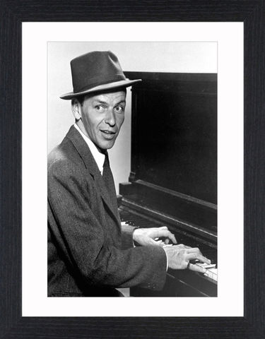 Frank,Sinatra,-,04,Picture, Photo, Photograph, Print, Framed Photograph, Icon, B&W, Frank Sinatra, actor, singer, film, rat pack, idol, bobby soxers