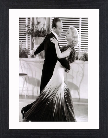 Fred,Astair,&,Ginger,Rogers,-,01,Picture, Photo, Photograph, Print, Framed Photograph, Icon, B&W, Fred Astaire, Ginger Rogers, film, Broadway, stage dancer, choreographer, singer, actor, American,  actress, hollywood, screen legend, kitty foyle