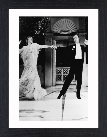 Fred,Astair,&,Ginger,Rogers,-,02,Picture, Photo, Photograph, Print, Framed Photograph, Icon, B&W, Fred Astaire, Ginger Rogers, film, Broadway, stage dancer, choreographer, singer, actor, American,  actress, hollywood, screen legend, kitty foyle