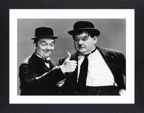 Laurel,&,Hardy,-,07,Picture, Photo, Photograph, Print, Framed Photograph,  Icon, B&W, Laurel and Hardy, Stan Laurel, Oliver Hardy, comedy double acts, comedy, double act, slapstick, Sons of the Desert, Aademy Award, The Music Box, Babes in Toyland, Way Out West