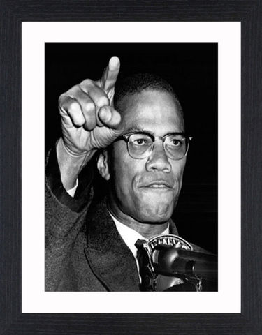 Malcolm,X,-,01,Picture, Photo, Photograph, Print, Framed Photograph, Malcolm X, Malcolm Little, El-Hajj Malik El-Shabazz, African-American, Muslim, minister, human rights activist