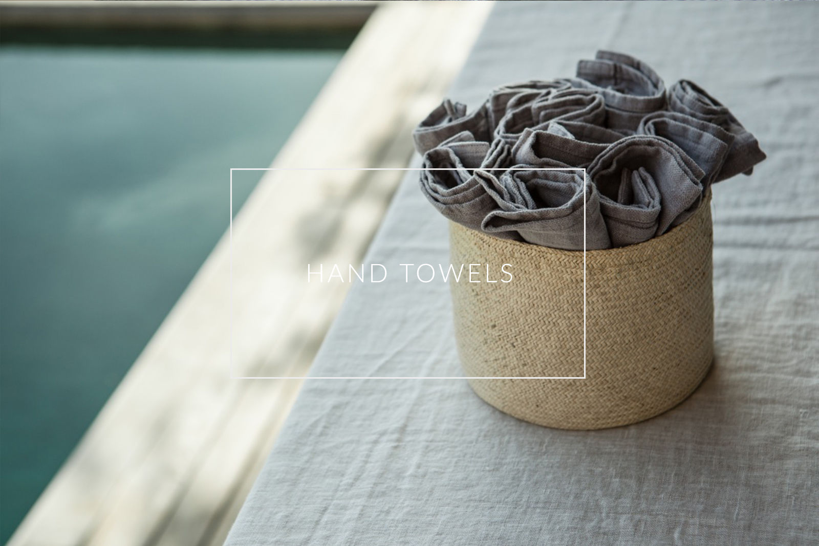 Hand towels in linen Collection OnceMilano