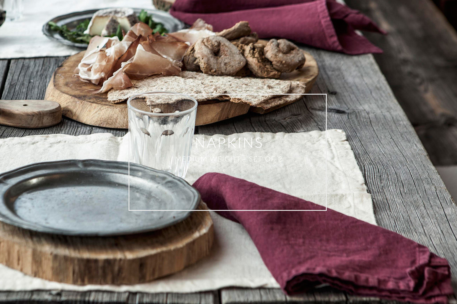 linen napkins medium weight Collection OnceMilano