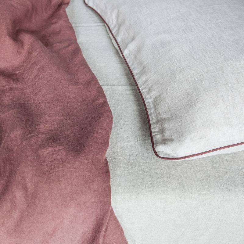 Linen Pillowcases with Piping OnceMilano