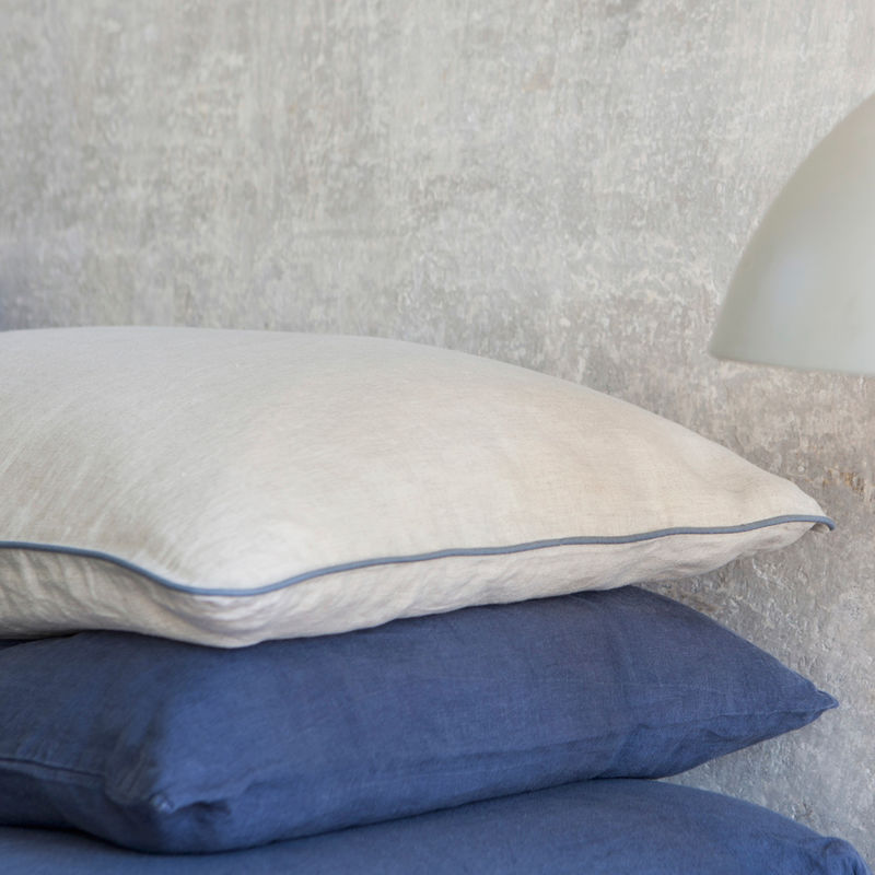 Linen Pillowcases with Piping OnceMilano