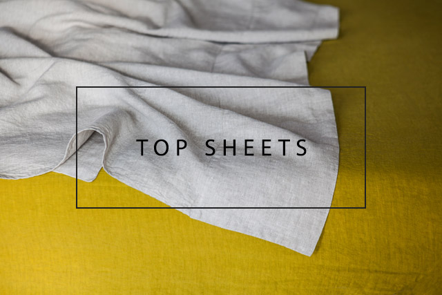 OnceMilano linen top sheets
