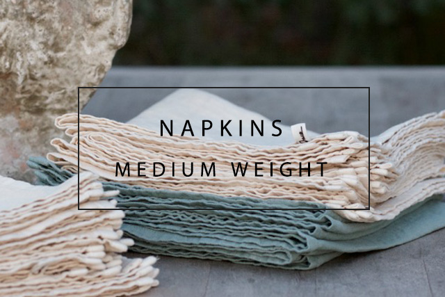OnceMilano linen napkins medium weight