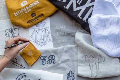 luxurious handmade monograms