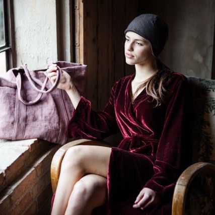 Velvet Dressing Gown - OnceMilano