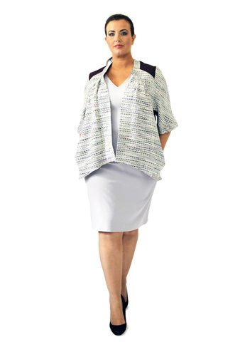 J203S13,plus size, office wear