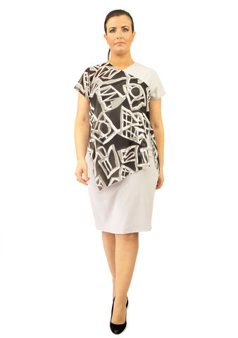 D104S13,plus size, office wear