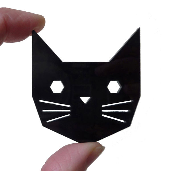Geo Cat Brooch by Custom Made - product images  of 