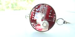 Red,Motherboard,Bracelet,Circuit board, Recycled, Computer, Motherboard, Wine Stopper, Bottle Stopper, Red, Wedding Gift, techie, IT Specialist, Engineer, Video Card