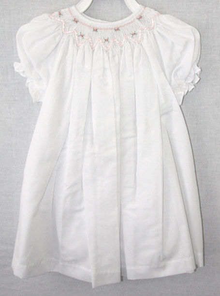 White Smocked Dress
