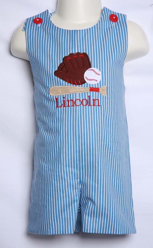 Red and White Pinstripe Knit Baseball Jersey for Infants. NB 