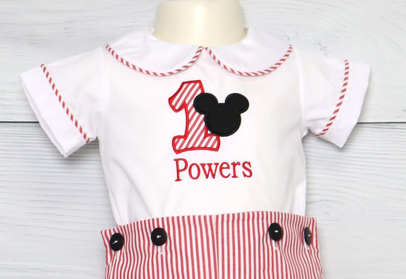 Mickey mouse 1st hot sale birthday outfit