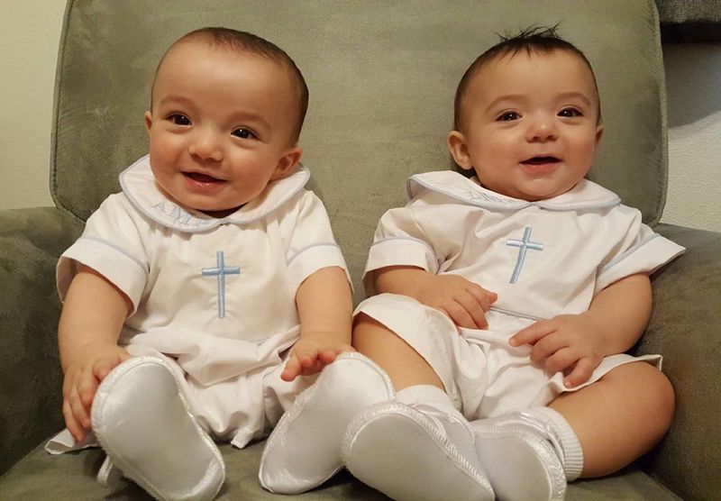 Twin 2025 baptism outfits