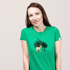 Reh,im,Wald,T-Shirt, Necklace