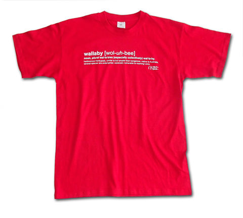 2013,Wallaby,Definition,Tee,-,Red,T-Shirt, Tee, Definition, Lions, British & Irish Lions, Lions-Tour.com