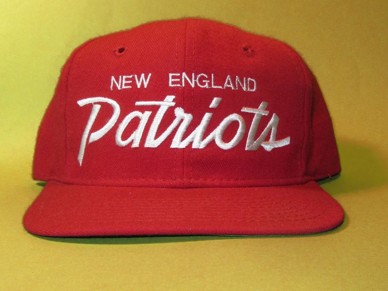 New England Patriots Sports Specialties Script Vintage Snapback Hat - product image  